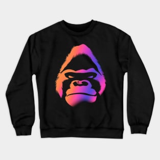 Gorilla Face Halloween Spooky Graffity Crewneck Sweatshirt